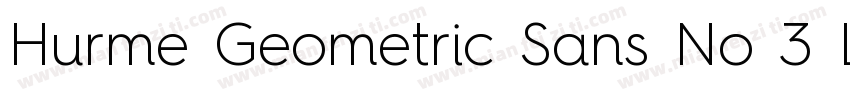 Hurme Geometric Sans No 3 Light字体转换